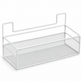 Self-Adhesive Wall Shelf Basket – No-Drill Metal Mesh Storage for Bathroom & Kitchen